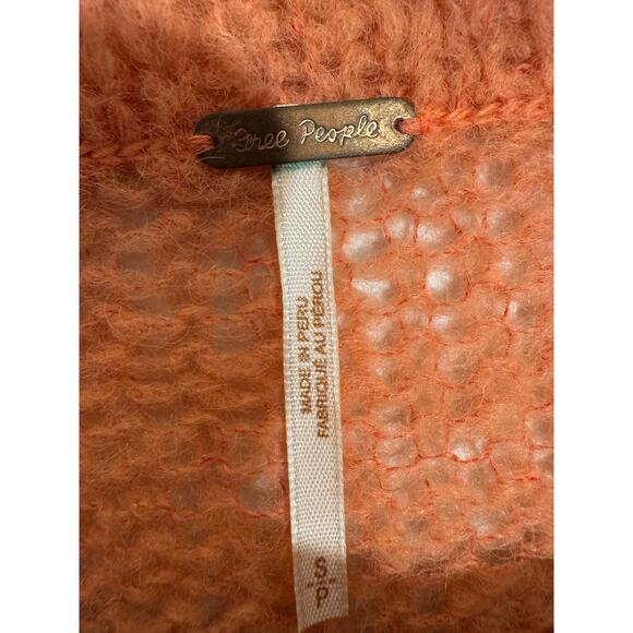 Free People Ophelia Alpaca Blend Slouchy Off-Shoulder Sweater Size Small - Picture 6 of 8